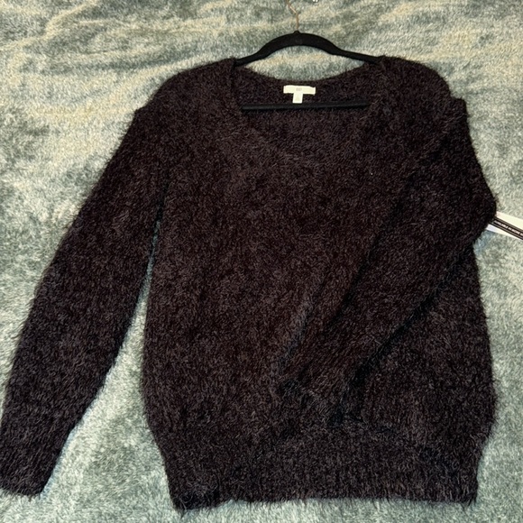 BP Black Fuzzy Sweater - Picture 1 of 4